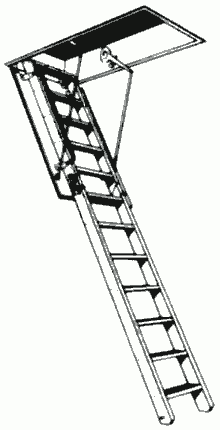 Пример рычажной лестницы